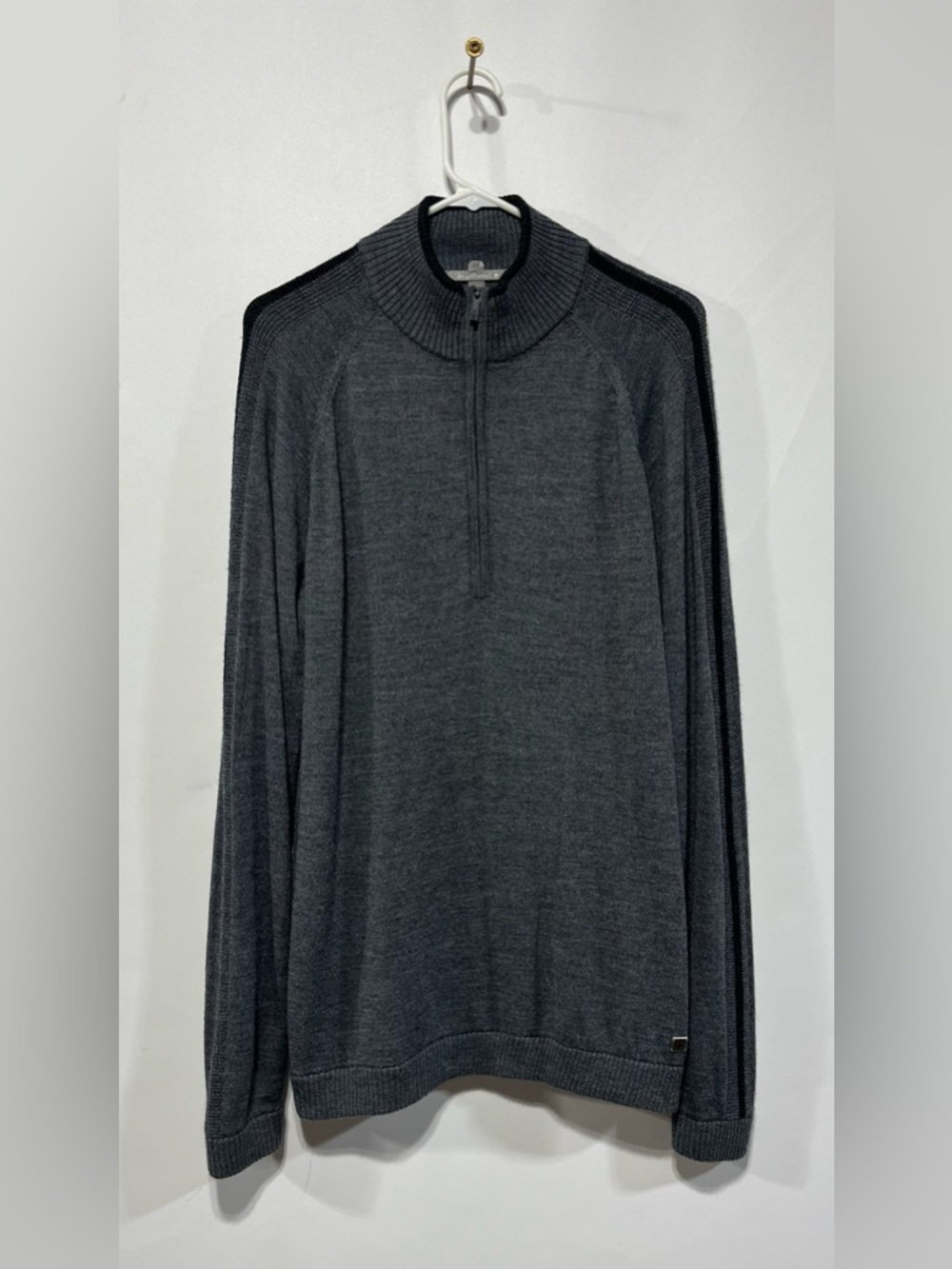 Smartwool Men's Charcoal Gray Half-Zip‎ Merino Sweater Size Large